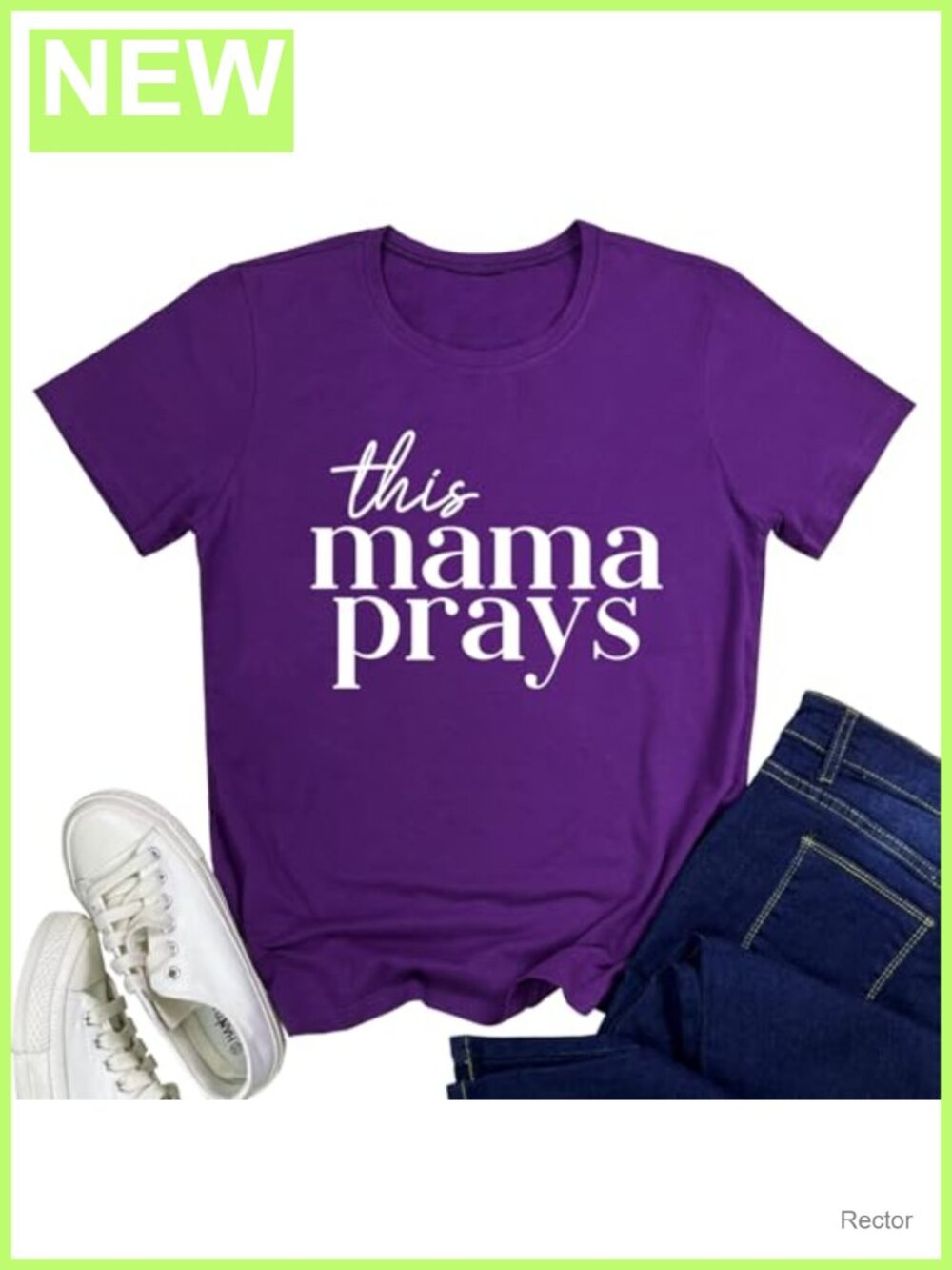 Womens Graphic T Shirt Mama Prays Cotton Crew Neck Short Sleeve Casual Top